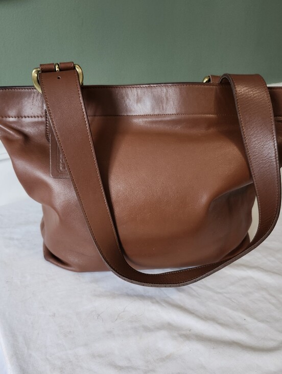Coach Handbags - 064-Coach Vintage # 4140 Elegant SoHo Waverly Lafayette Brown Leather Tote Bag